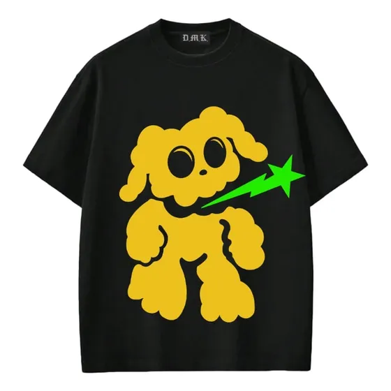 Remera Negra De Algodon Moda Urbana - Alternative - Y2k Ropa
