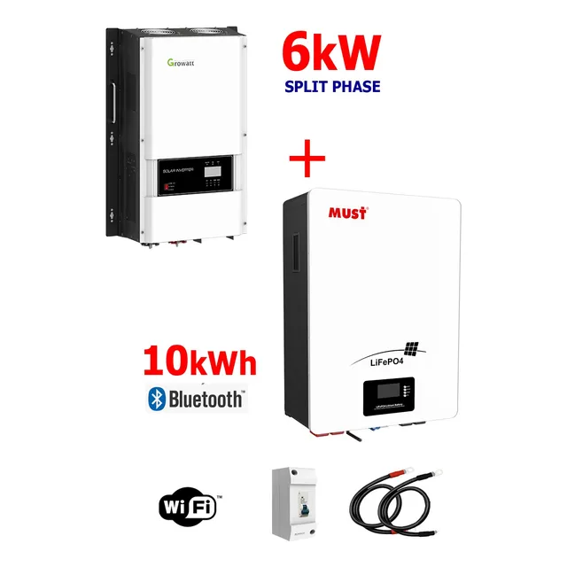 Respaldo Eléctrico Growatt 6kw Batería Litio De 10kwh