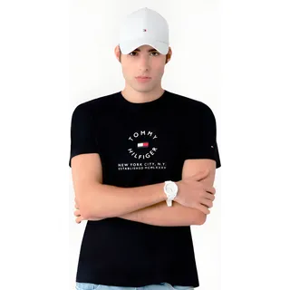 Camiseta Tommy Hilfiger Roundall Graphic Tee Azul Marinho Camiseta Tommy Hilfiger Roundall Graphic Tee Azul Marinho