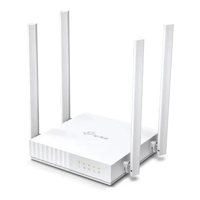 Router Tp-link Ac750 Archer C24 Dual Band 4 Antenas Color Blanco