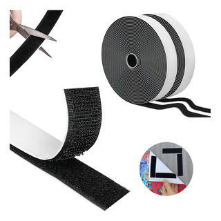 Cinta Adhesiva De Gancho Y Felpa Para Costura En Rollo Con Adhesivo Gancho Felpa 9m Abigale Color Blanco Cinta Adhesiva De Gancho Y Felpa Para Costura En Rollo Con Adhesivo Gancho Felpa 9m Abigale Color Blanco