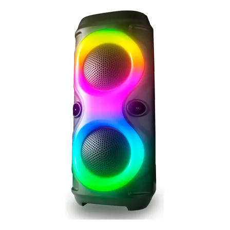 Caixa De Som Bluetooth Hi-fi Amplificada Rgb Tws Fm Usb Sd Preto 127/220v