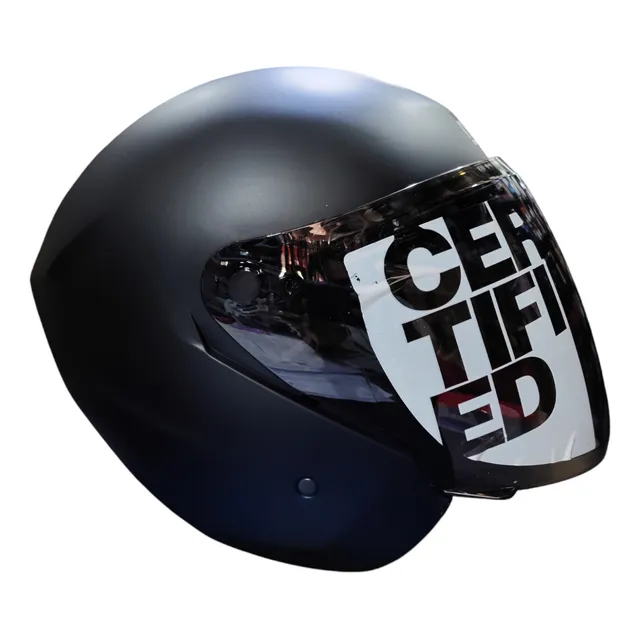 Casco Motorizado Semi Integral Abierto Visera  Dot