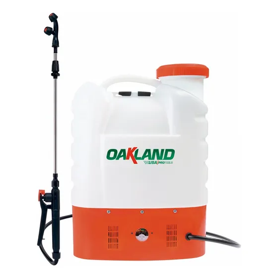 Fumigadora Aspersora A Bateria 16 Litros Oakland Fb-1601 Color Blanco