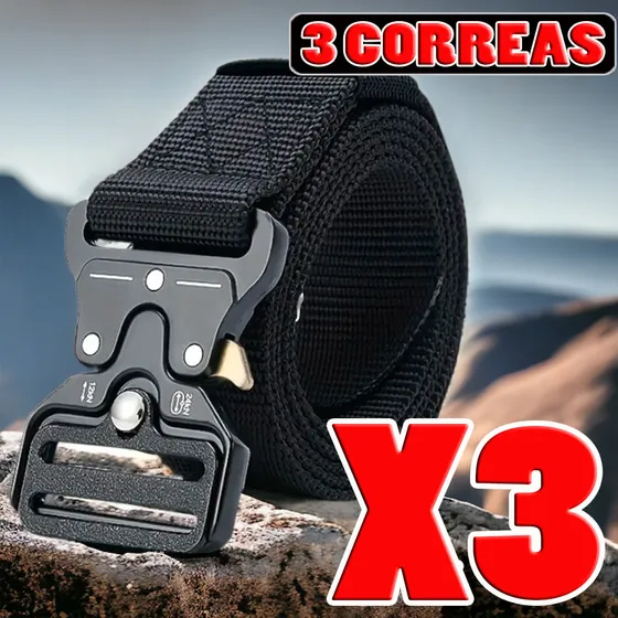Correa Táctico Militar Nylon 4cm Seguridad Hombre