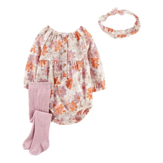 Conjunto Carters Body Bombachudo Con Medias Y Vincha Ub
