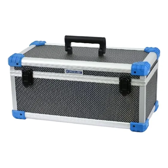 Maletín Gabinete Reforzado Caja Porta Herramientas Aluminio Color Gris