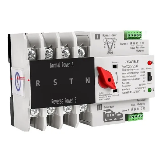 Transfer Modulo Ats 4 Fases 110volt 100 Amp Planta Electrica