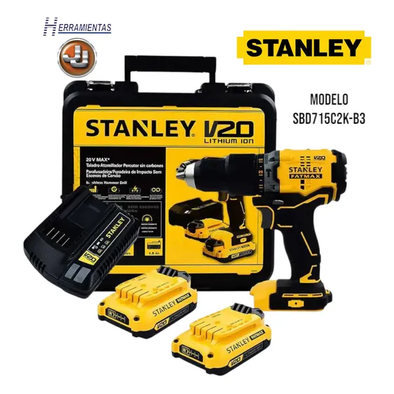Taladro Atornillador Percutor 20v Max Sbd715c2k-b3 Stanley®