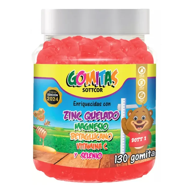 Zinc Para Niños - Gomitas Sottcor Vitaminas X 130 Und