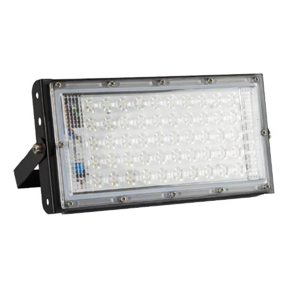Reflector Led 50w Multivoltaje 6500k Tipo Ladrillo Ip65