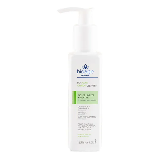 Sabonete Anti Acne  Bioacne Solution Cleanser 120ml Bioage