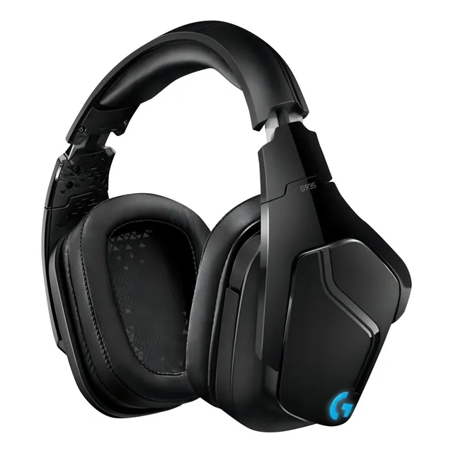 Audífonos Logitech G Series G935, Color Negro/Aazul Con Luz rgb LED, Gamer Inalámbricos