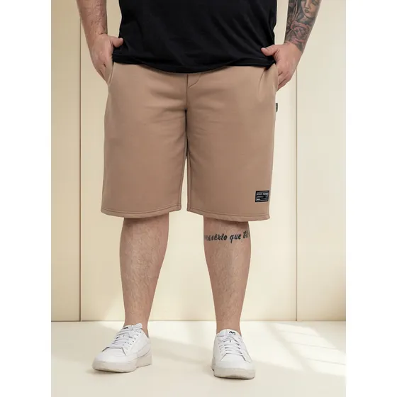 Bermuda Calção Casual De Moletom  Plus Size G1 G2 G3 