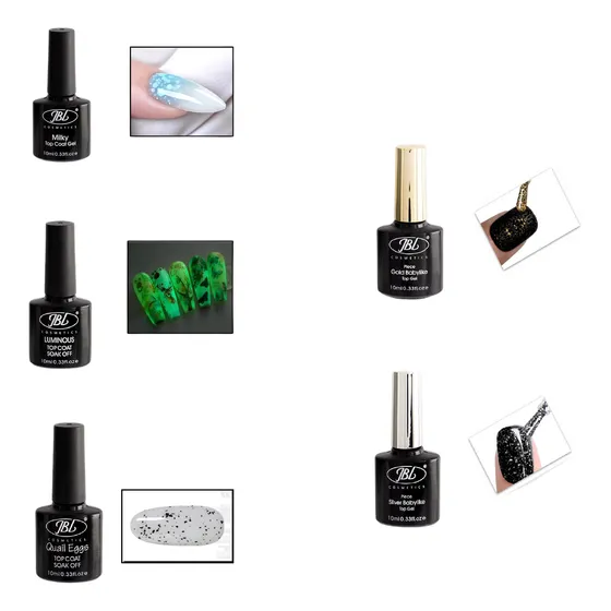 Kit De 5 Top Coat Varios Acabad - mL a $1200