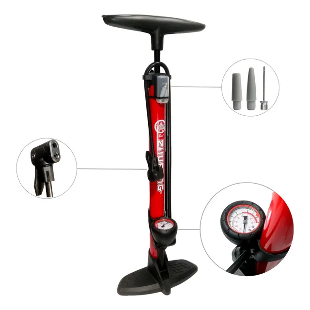 Bomba Para Bici/moto/carro Con Manómetro