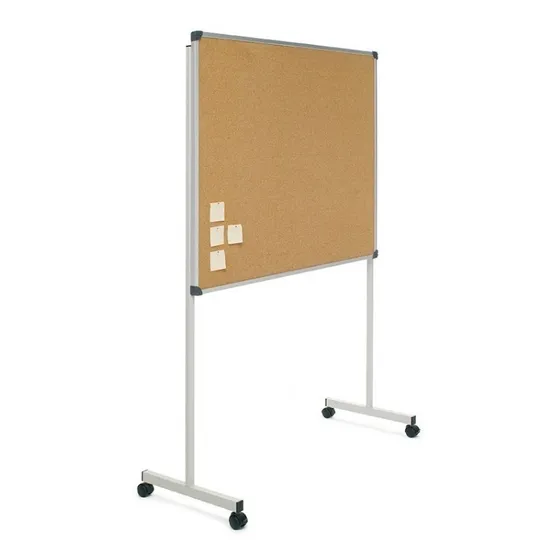 Pizarra De Corcho 60x90 C/ Soporte Móvil Con Acces De Regalo