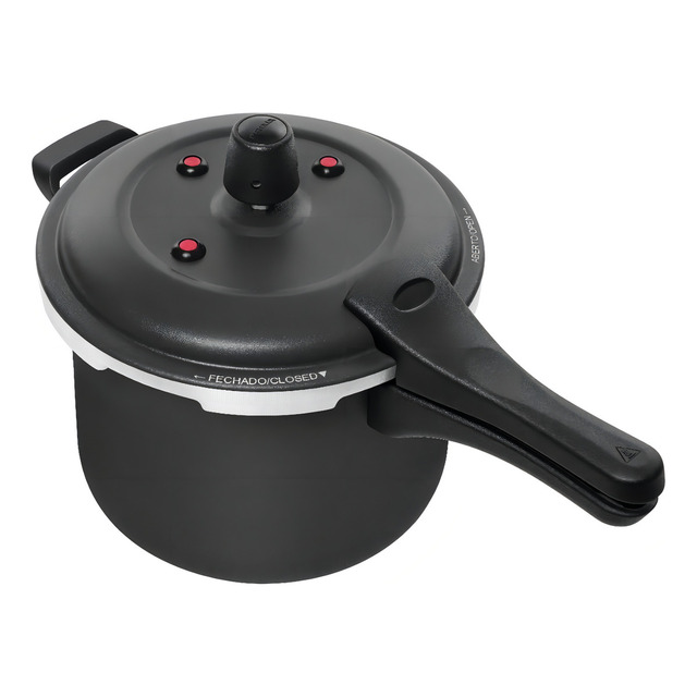 Panela Pressão Patolux 5,0l Fecho Externo Antiad - Preto