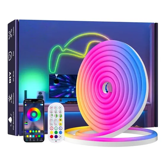 Fita Led Neon Rgb-ic Wifi 5m Inteligente Ip68 Alexa Google