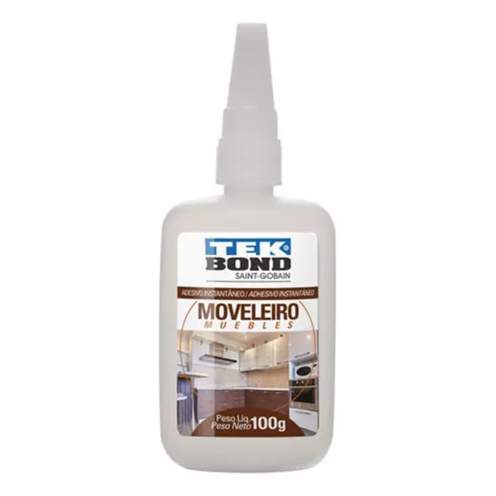 Cola Líquido Tekbond Adesivo Instantânea Moveleiro 793 Media Viscosidade 100g - Incolor