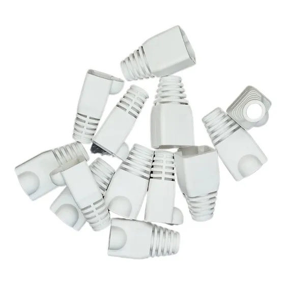 Botas Protectoras Para Conectores Rj45 Color Blanco 100 Und