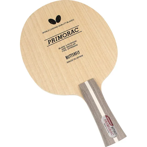 Raqueta Tenis De Mesa Butterfly Primorac Madera  Agarre Fl