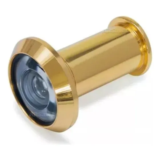 Olho Magico Para Porta De Madeira Cromado Ou Dourado