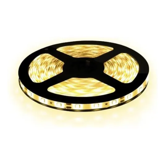 5m Fita Led 24w Corte 3,5cm 12v 300leds 3000k Luz Branco-quente 127/220v