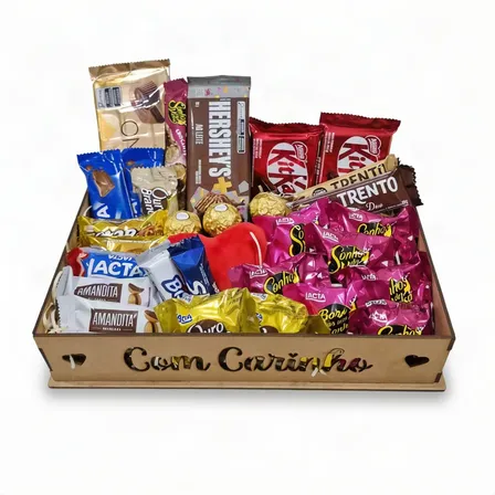 Cesta Chocolates Premium Presente Datas Especiais