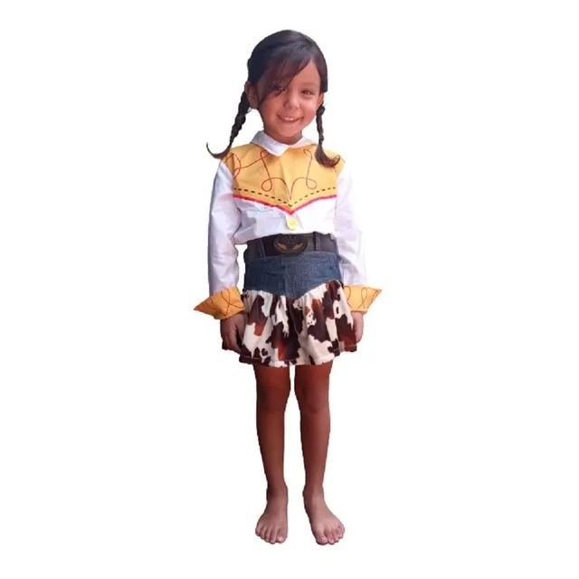 Disfraz De Vaquerita Woody Niña Carnavalito Toy Story