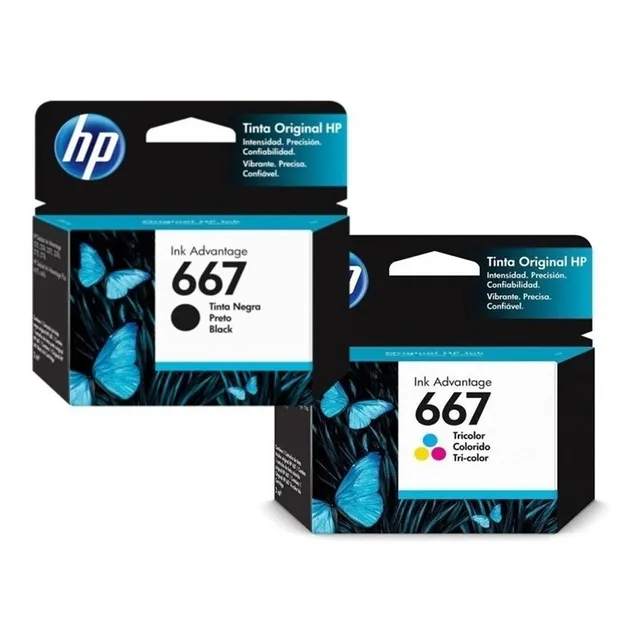 Pack De Cartuchos Originales Hp 667 2375 2775 2776 2375