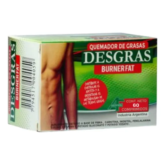 Desgras Burner Fat Quemador De Grasa Dieta Adelgazar Suplem.