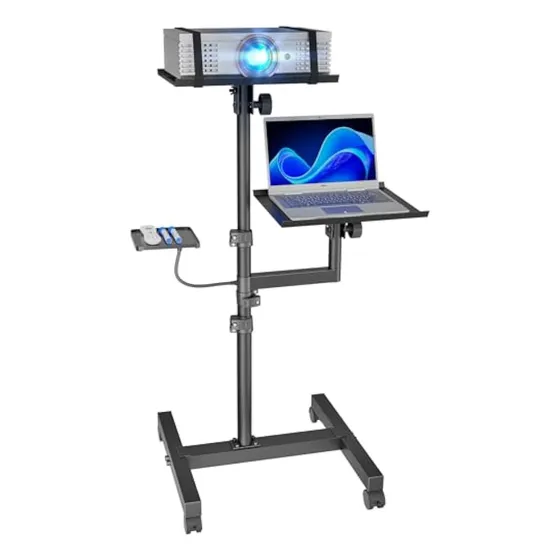 Trípode Para Proyector Y Portátil, 2 Estantes,