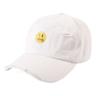 Y Gorra De Béisbol Rasgada Sonriente, Gorra Informal Con Y Gorra De Béisbol Rasgada Sonriente, Gorra Informal Con
