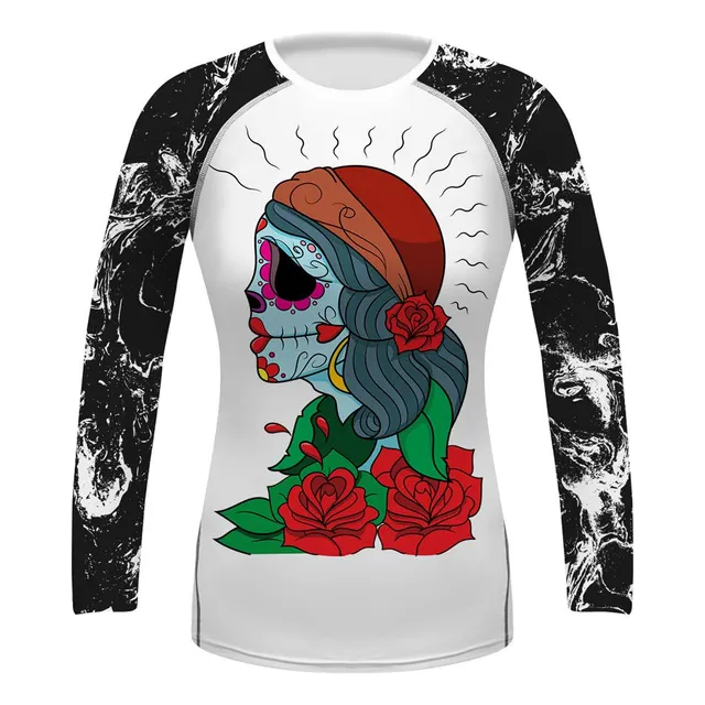 O2tee Camiseta Deportiva Manga Larga Para Mujer Diseño Bjj