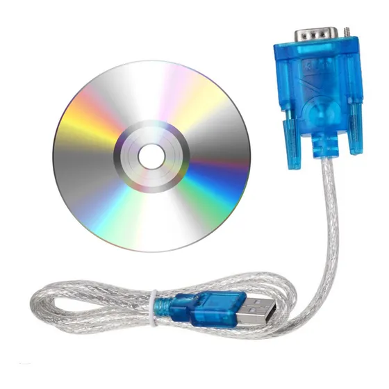Cable Rs232 Db9 Macho - Usb 2.0 Macho + Disco Controlador + Envio Gratis