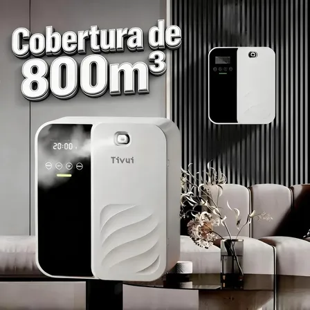 Aromatizador Profissional Cobertura 800m3 Máquina Difusor Oleo Essencial Eletrico Controle Remoto Bluetooth Cobertura Para Hotel Loja Academia Capacidade 500ml Bivolt Branco 127/220v