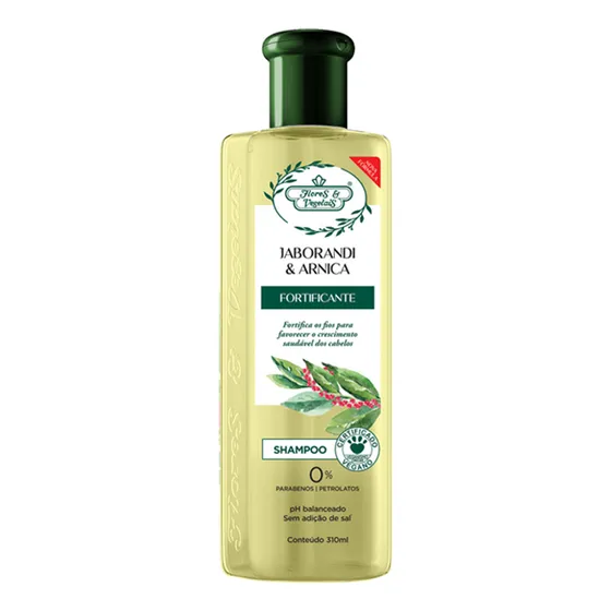 Shampoo Flores E Vegetais Jaborandi E Arnica - 310ml