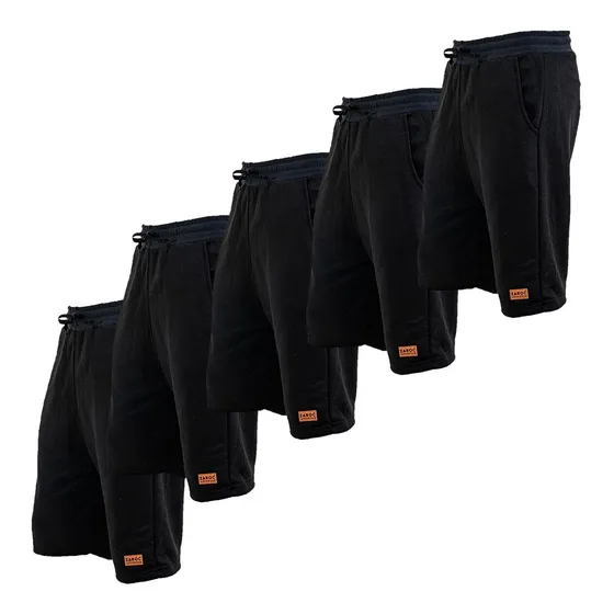 Kit 5 Bermudas Shorts Moletom Masculina Academia By Zaroc