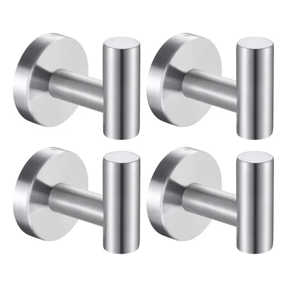 Timotech Ganchos De Acero Inoxidable Para Toallas Y Ropa Color Plateado