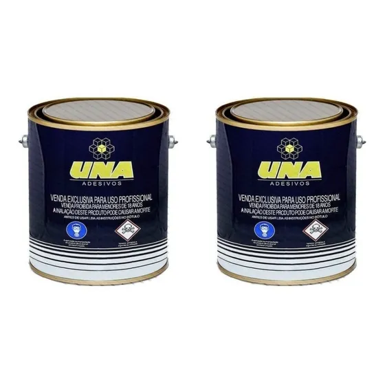 Kit 2 Cola Contato Una Galão C/ 2,8kg Cada 01690.1241 Mdf