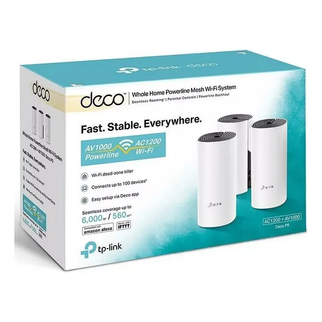 Tp-link Deco P9 Sistema Meh Wifi Ac1200 Gigabit Plc 3- Pack