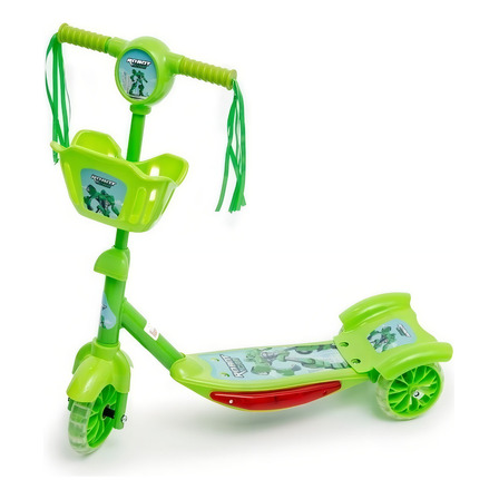 Bh Store Patinete Com Cesta Verde Para Crianças Bh Store Patinete Com Cesta Verde Para Crianças