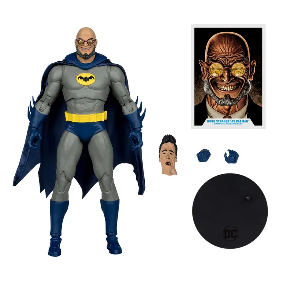 Figura De Hugo Strange Como Batman , Edición Platino Mcfarlane Toys Dc Multiverse, 22 Puntos Ultra Articulación, Tarjeta De Arte Coleccionable, 17.78 Cm.