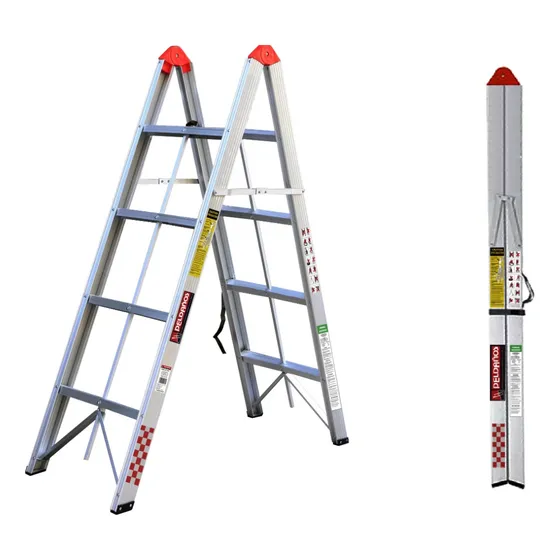 Escalera Plegable Acordeón O Folder 4 Peldaños Ultra Ligera 