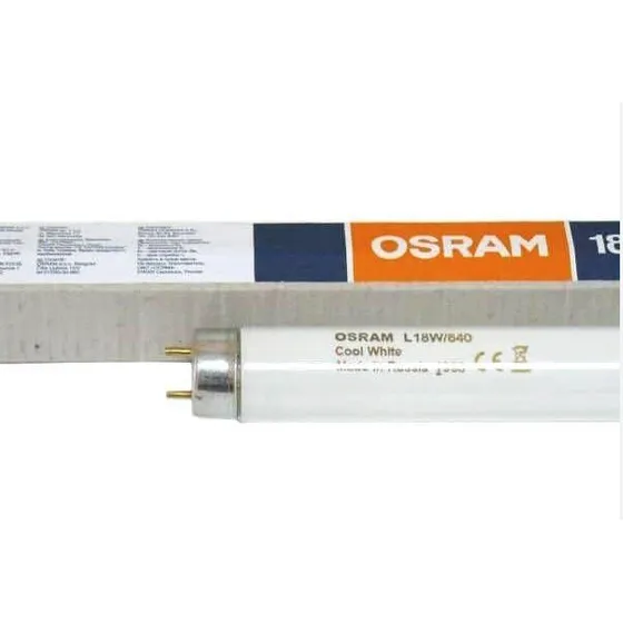 Tubo Fluorescente T8 18w /640 Luz Fria Natural Osram 60cm