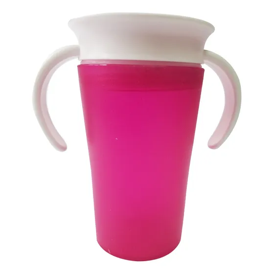 Vaso  Antiderrame 360 Con Tapa Para Bebes Y Niños 260ml