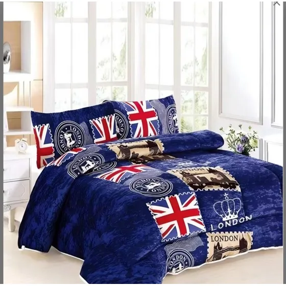 Cubrecama De Invierno Plush Con Chiporro 2 Plaza  W0004