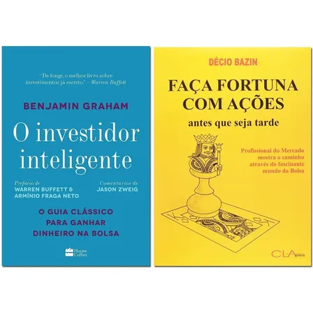 Livro O Investidor Inteligente + Faça Fortuna Com Ações