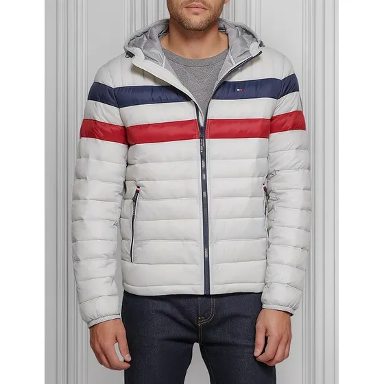 Casaca Tommy Hilfiger Ultra Loft Hooded - Blanco Hueso